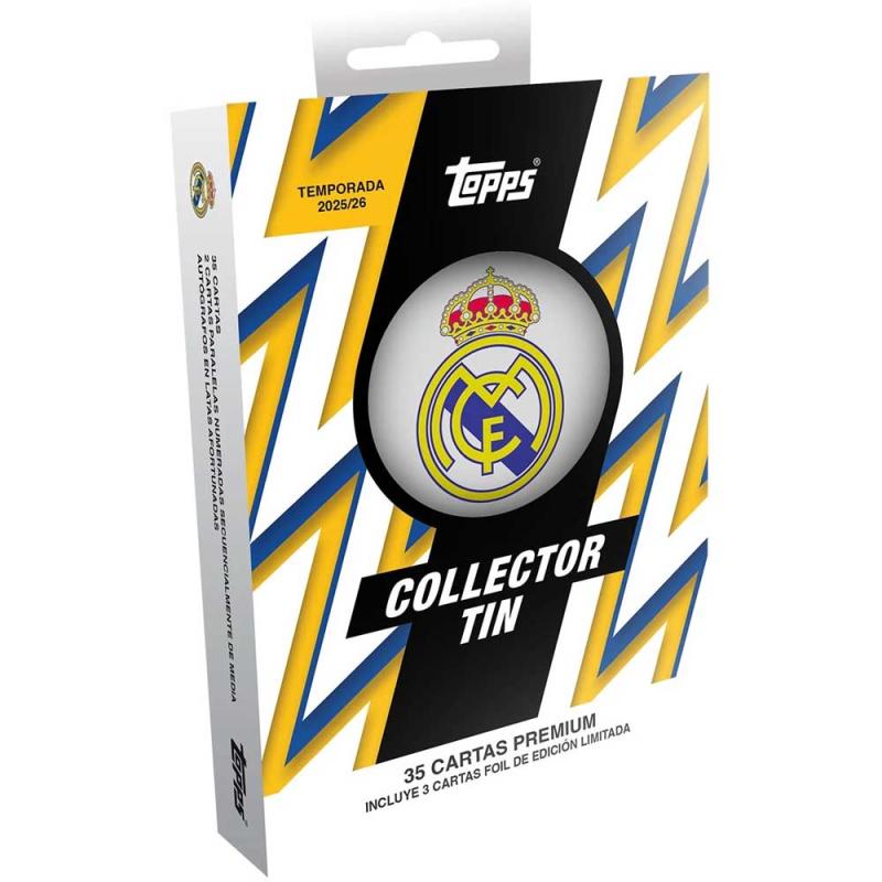 Sealed Tin 2025-26 Topps Real Madrid CF – Collector Tin