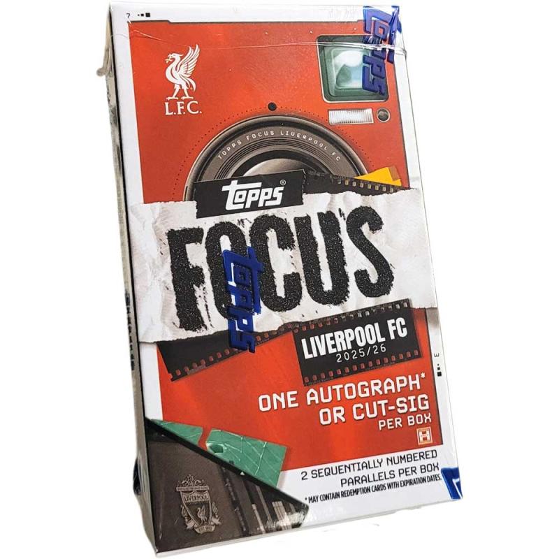 Sealed Box 2025-26 Topps Focus Soccer Liverpool