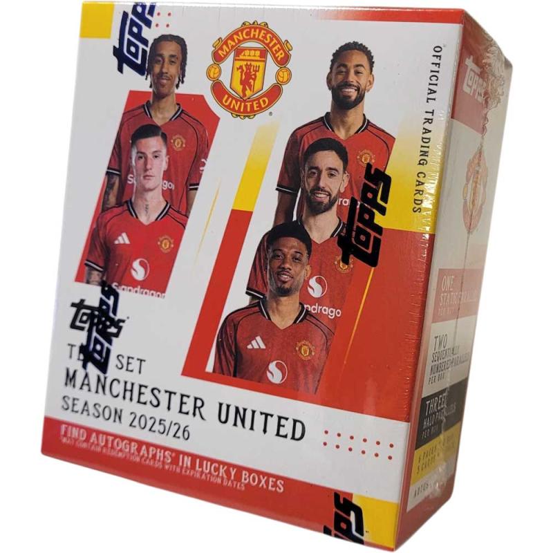 PRE-BUY: Sealed Box 2025-26 Topps Manchester UNITED Team Set (Preliminary release February 12:th 2026)