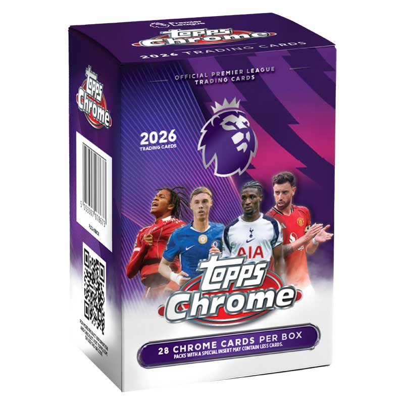 Sealed Value Box 2026 Topps Chrome Premier League Soccer Trading Cards (Blaster Style - 7 Packs)