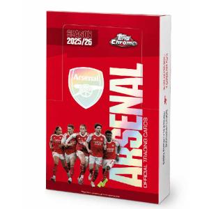 PRE-BUY: Sealed Box 2025-26 Topps Chrome Arsenal Soccer Hobby (16 packs) (Preliminary release May 29:th 2026)