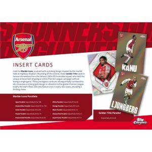 PRE-BUY: 1 Pack 2025-26 Topps Chrome Arsenal Soccer Hobby (Preliminary release May 29:th 2026)