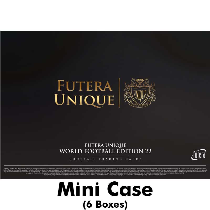PRE-BUY: Sealed Mini Case (6 Boxes) 2026 Futera World Football Unique Edition 22 (Preliminary release September 26:th 2026 14:00)