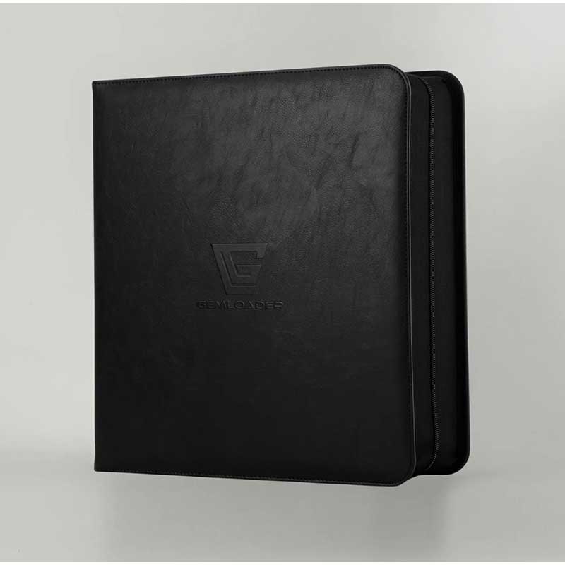 Gemloader - Premium Graded Card Binder for PSA, BGS & other slabs of equal dimensions [28 slots 2X2] - BLACK - [NO CARDS INCLUDED]