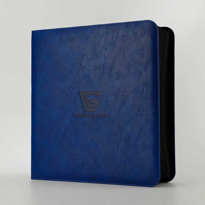 Gemloader - Premium Graded Card Binder for PSA, BGS & other slabs of equal dimensions [28 slots 2X2] - BLUE - [NO CARDS INCLUDED]