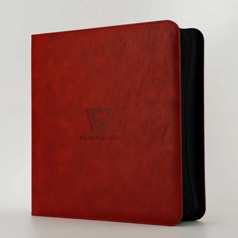 Gemloader - Premium Graded Card Binder for PSA, BGS & other slabs of equal dimensions [28 slots 2X2] - RED - [NO CARDS INCLUDED]