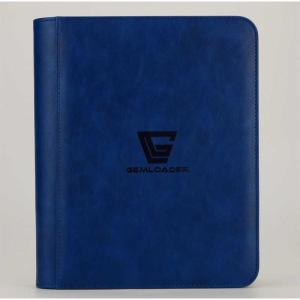 Gemloader - Premium 3"X4" Toploader Fit Collector's Binder [112 pockets 2X2] - BLUE
