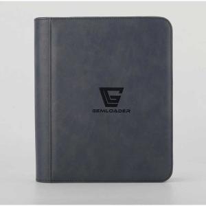 Gemloader - Premium 3"X4" Toploader Fit Collector's Binder [112 pockets 2X2] - DARK GREY