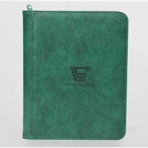 Gemloader - Premium 3"X4" Toploader Fit Collector's Binder [112 pockets 2X2] - GREEN