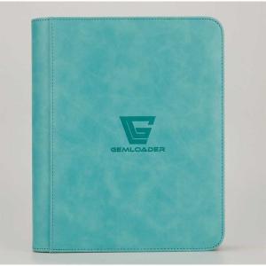 Gemloader - Premium 3"X4" Toploader Fit Collector's Binder [112 pockets 2X2] - TIFFANY BLUE / TEAL
