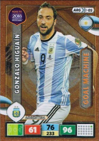 Goal Machine - 11 - Gonzalo Higuain - (Argentina) - ARG05 -  Road To World Cup Russia 2018