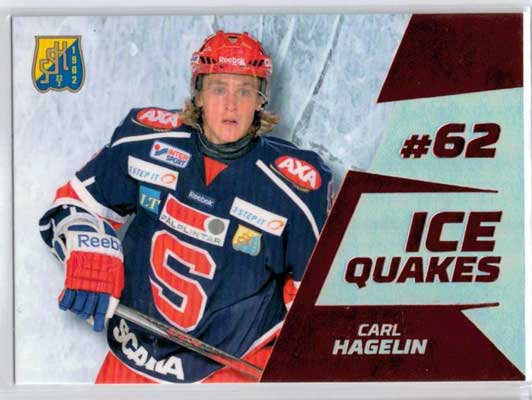 2012-13 HockeyAllsvenskan, Ice Quakes Parallel #ALLS-IQ10 Carl Hagelin Södertälje SK /30