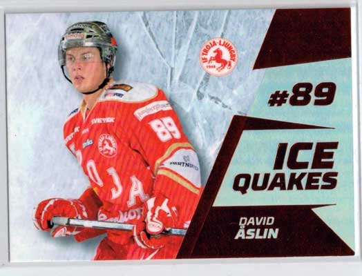 2012-13 HockeyAllsvenskan, Ice Quakes Parallel #ALLS-IQ12 David Åslin IF Troja Ljungby /30