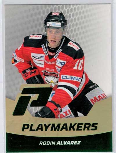 2012-13 HockeyAllsvenskan, Playmakers Parallel #ALLS-PM07 Robin Alvarez Malmö Redhawks /30