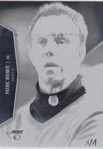 PRESS PLATES BLACK, 2013-14 HockeyAllsvenskan #HA-214 Patric Wener MORA IK