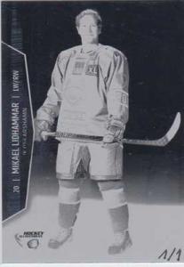 PRESS PLATES BLACK, 2013-14 HockeyAllsvenskan #HA-233 Mikael Lidhammar IK OSKARSHAMN