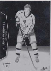 PRESS PLATES BLACK, 2013-14 HockeyAllsvenskan #HA-013 Jesper Danielsson ALMTUNA IS
