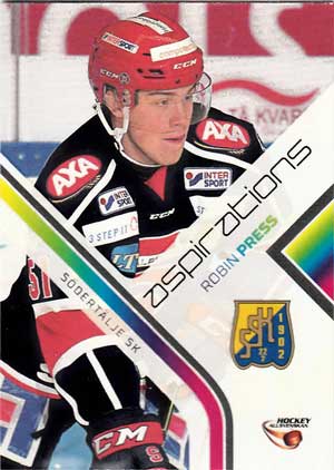 Aspirations, 2014-15 HockeyAllsvenskan, #AS11 Robin Press Södertälje SK