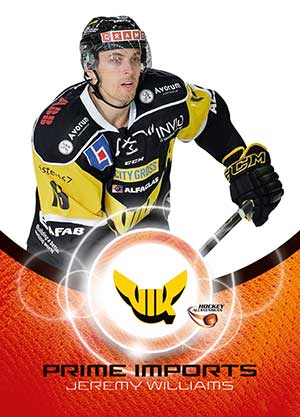 Prime Imports, 2014-15 HockeyAllsvenskan, #PI13 Jeremy Williams VIK Västerås HK