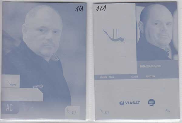 HockeyAllsvenskan 2014-15, Press Plates (Cut From Metal) #HA-312 Pär Hellenberg Västerås HK