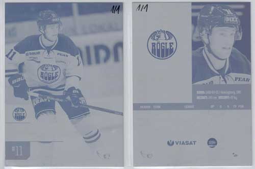 HockeyAllsvenskan 2014-15, Press Plates (Cut From Metal) #HA-236 Robin Sterner RÖGLE BK