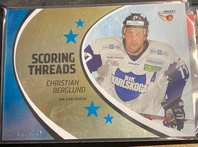 Scoring Threads Parallel, 2014-15 HockeyAllsvenskan, #ST04 Christian Berglund BIK Karlskoga