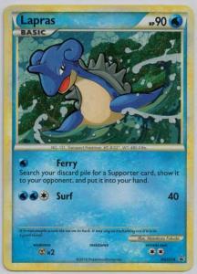 Pokémon, Heart Gold Soul Silver Promos, Lapras - HGSS14 - Holo Rare [Not perfect backside]