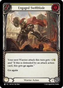 HVY128 - Engaged Swiftblade YELLOW - Rainbow Foil - Common