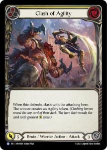 HVY158 - Clash of Agility YELLOW - Rainbow Foil - Rare