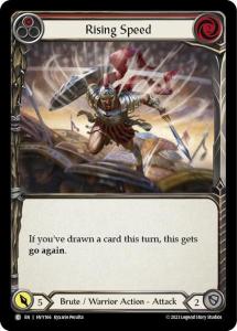 HVY166 - Rising Speed RED - Rainbow Foil - Common