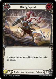 HVY168 - Rising Speed BLUE - Rainbow Foil - Common