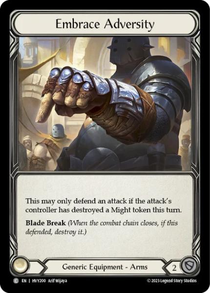 HVY200 - Embrace Adversity - Cold Foil - Common