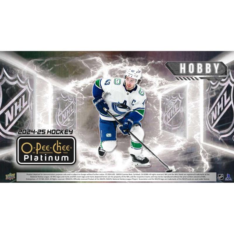 FÖRKÖP: Hel Box 2024-25 Upper Deck O-Pee-Chee Platinum Hobby (Preliminär release 2:e juli 2025)