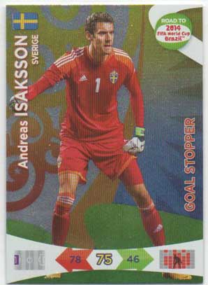 Goal Stoppers, 2013-14 Adrenalyn Road to the World Cup, Andreas Isaksson