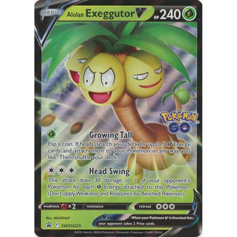 JUMBO Alolan Exeggutor V - SWSH225 - JUMBO Promo Card