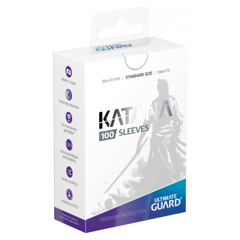 Ultimate Guard Katana Sleeves Standard Size White