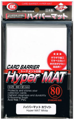 KMC Card Barrier, Hyper MAT White 80ct