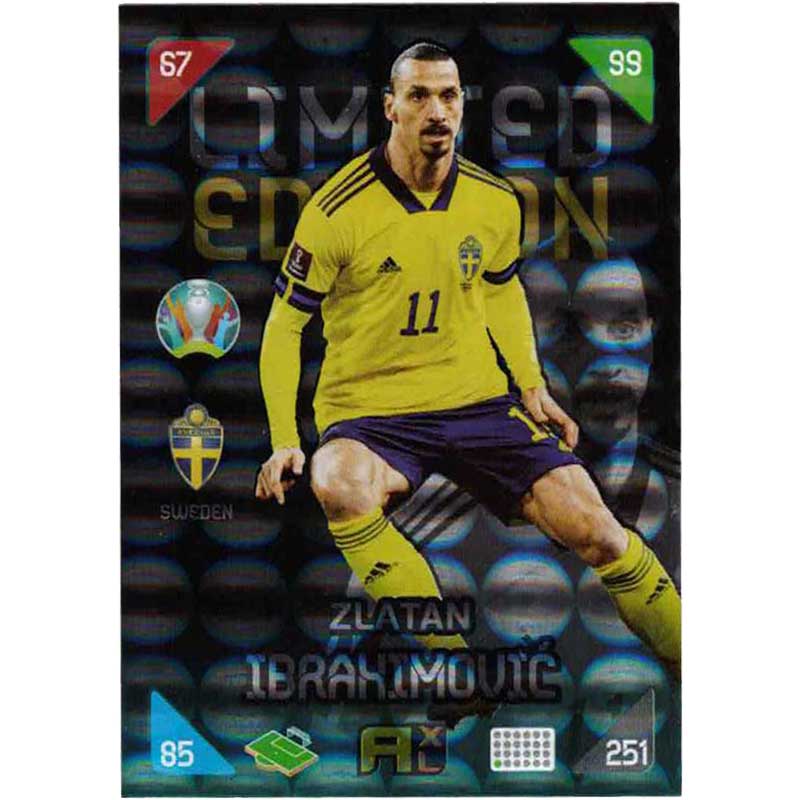 Adrenalyn Euro 2021 (Kick Off) - Zlatan Ibrahimovic [Bending Knee] (Sweden) - Limited Edition