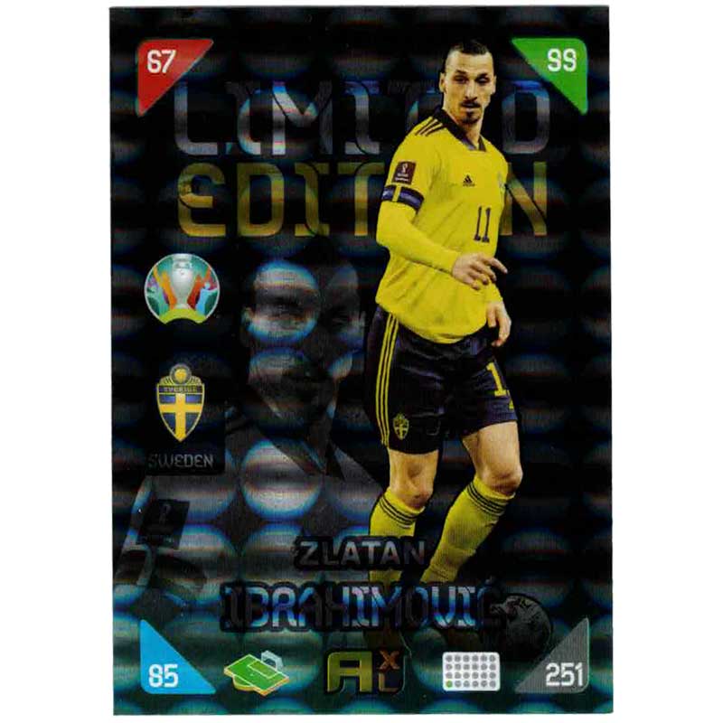 Adrenalyn Euro 2021 (Kick Off) - Zlatan Ibrahimovic [With Ball] (Sweden) - Limited Edition