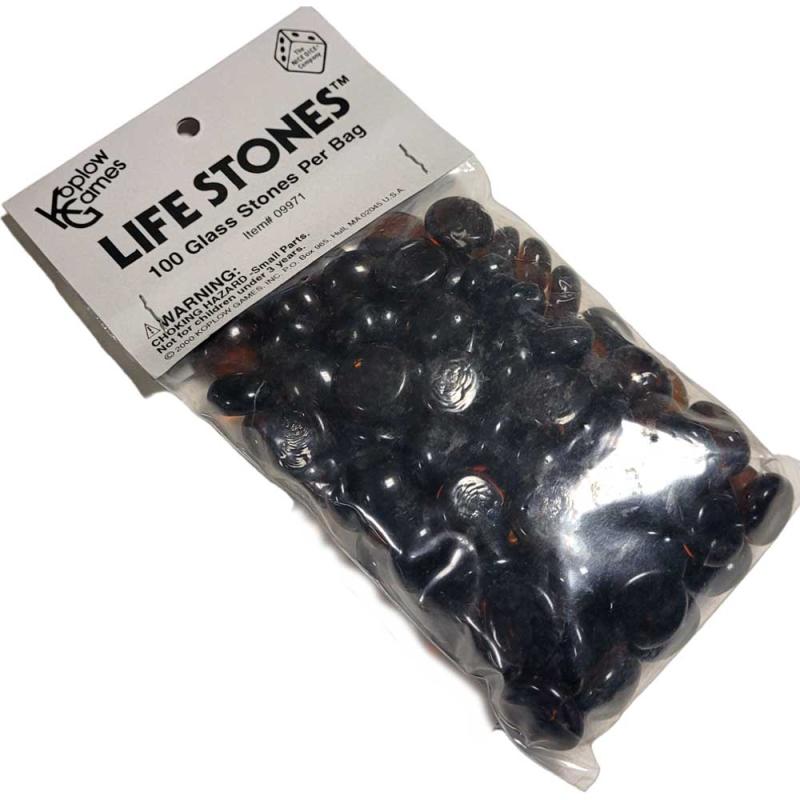 Koplow Games - Life Stones Amber (100 Glass Stones Per bag)