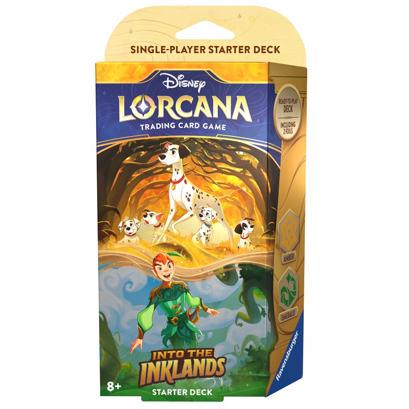 Lorcana - Into the Inklands - Deck - Amber/Emerald [ Pongo & Peter Pan ]