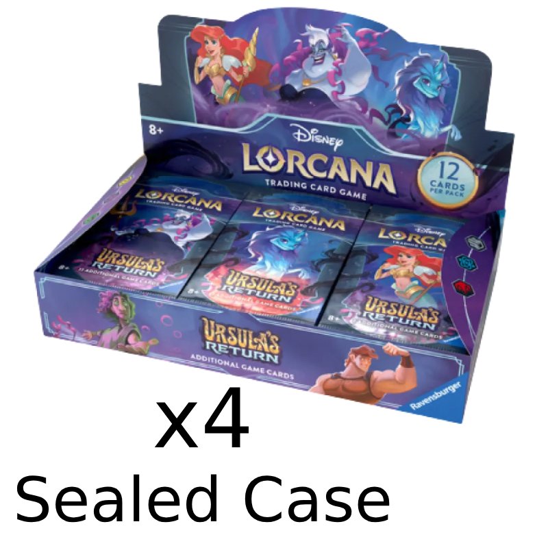 PRE-BUY: Lorcana - Ursula's Return - Case (4 Displays) (Preliminary release May 17:th 2024)