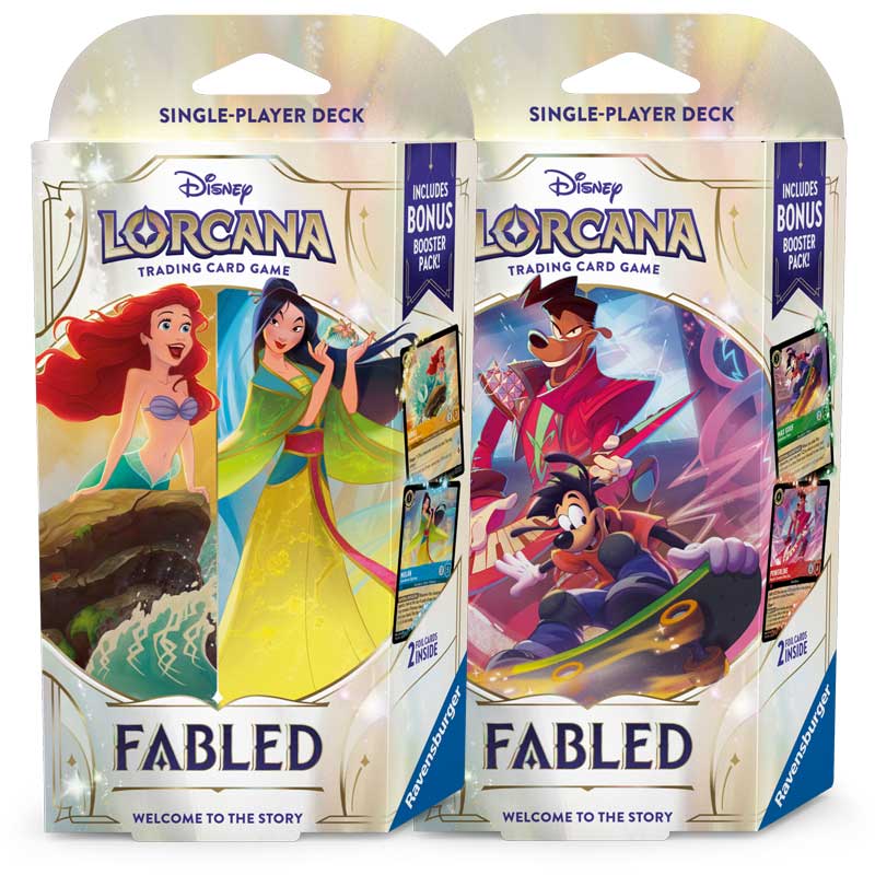 PRE-BUY: Lorcana - Fabled - DECK BUNDLE: 'EMERALD & RUBY' + 'AMBER & SAPPHIRE' (Preliminary release August 29:th 2025)