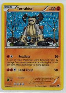 Pokemon, Legendary Treasures, Terrakion - 84/113 - Holo Rare