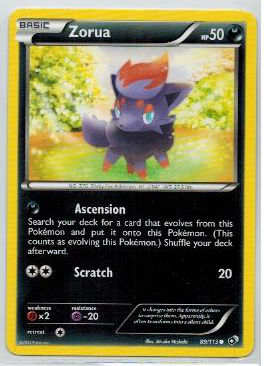 Pokemon, Legendary Treasures, Zorua - 89/113 - Common