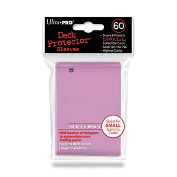 Small deck protector sleeves, rosa, 60st - Ultra Pro