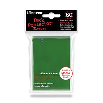 Small deck protector sleeves, grön, 60st - Ultra Pro