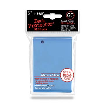 Small deck protector sleeves, light blue, 60ct - Ultra Pro