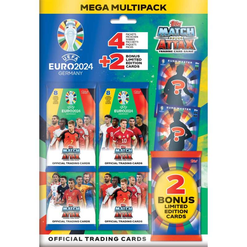 Mega Multi Pack - 2024 Topps EURO Match Attax Trading Cards