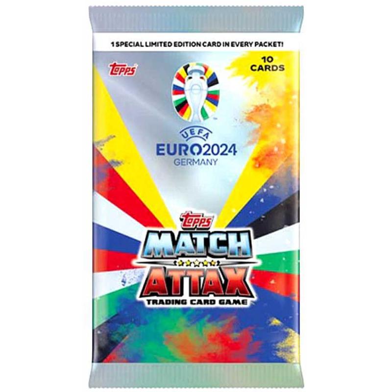 FÖRHANDSVISNING: 1 Premium Pro Packet - 2024 Topps EURO Match Attax Trading Cards (Börjar säljas när mer info finns)